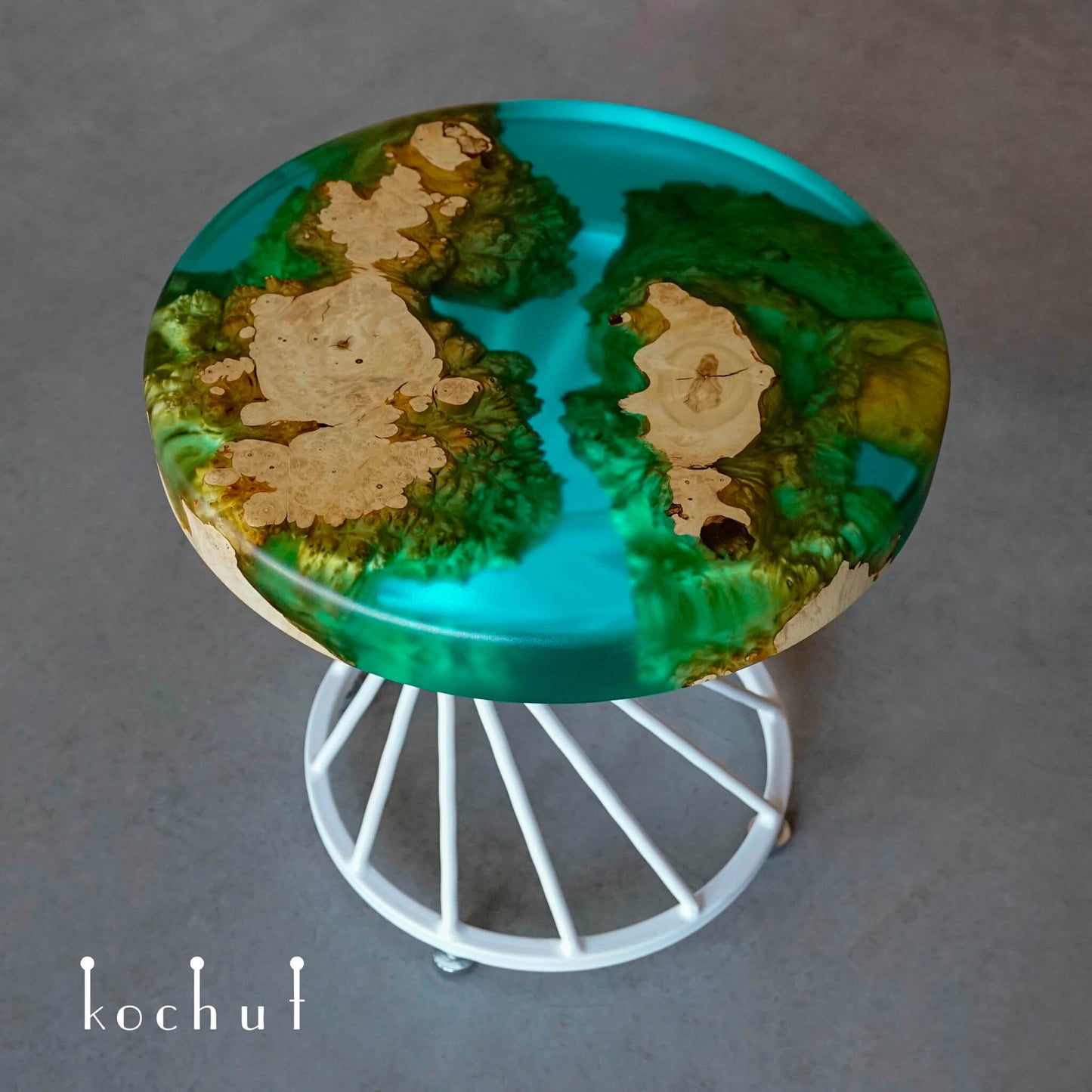 Sansibar – Couchtisch aus Holz und Epoxidharz