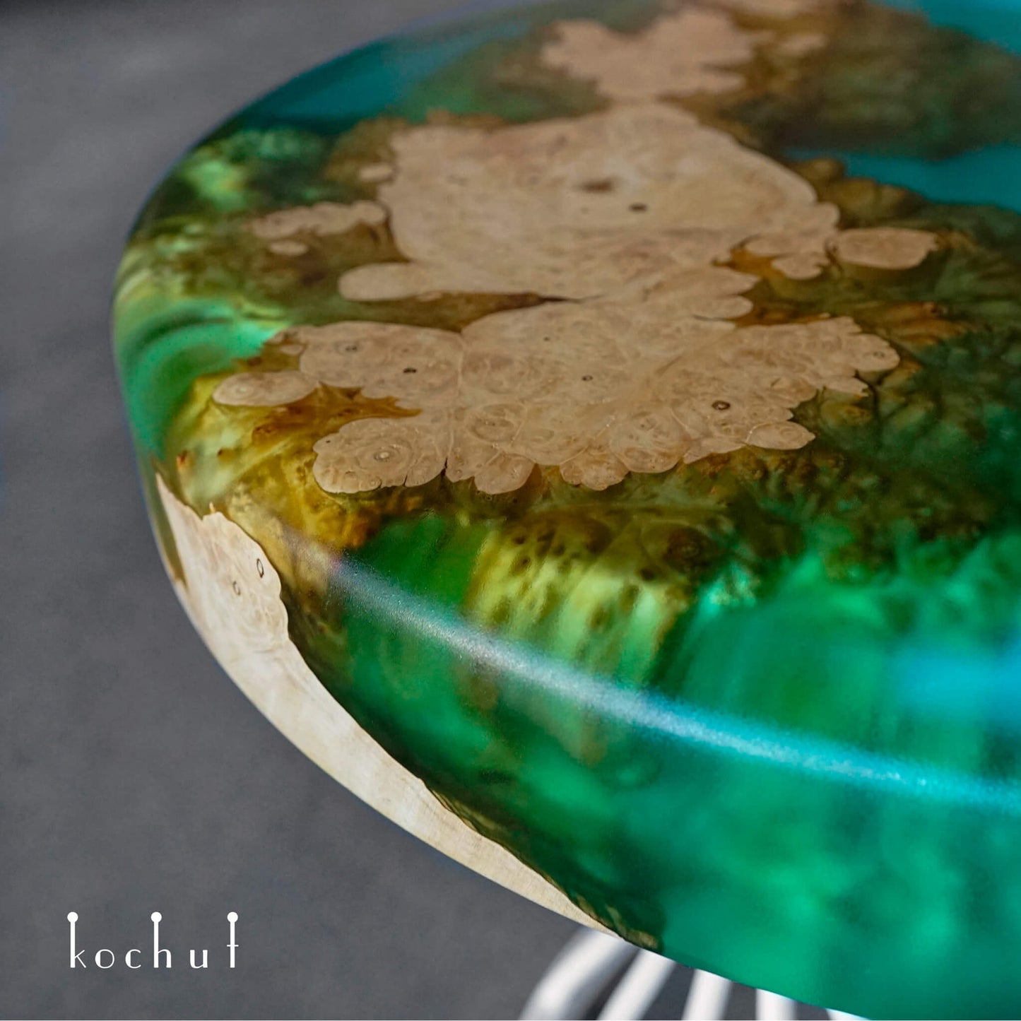 Sansibar – Couchtisch aus Holz und Epoxidharz