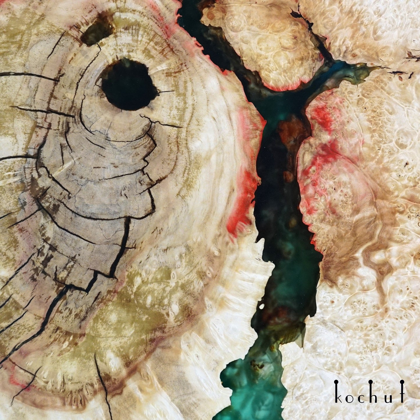 Malachit-Konstellation — Couchtisch