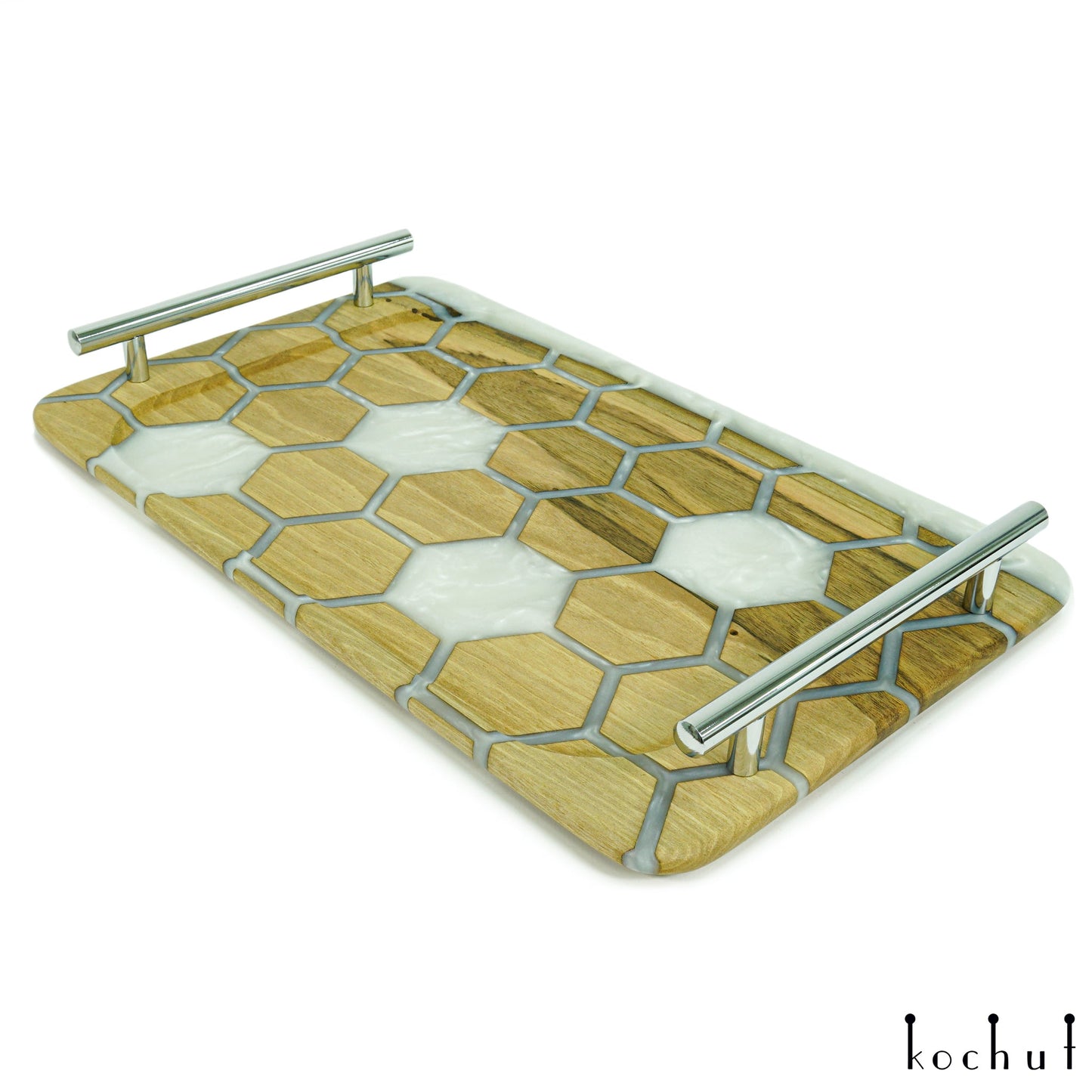 Bienenwaben. Platin — Serviertablett