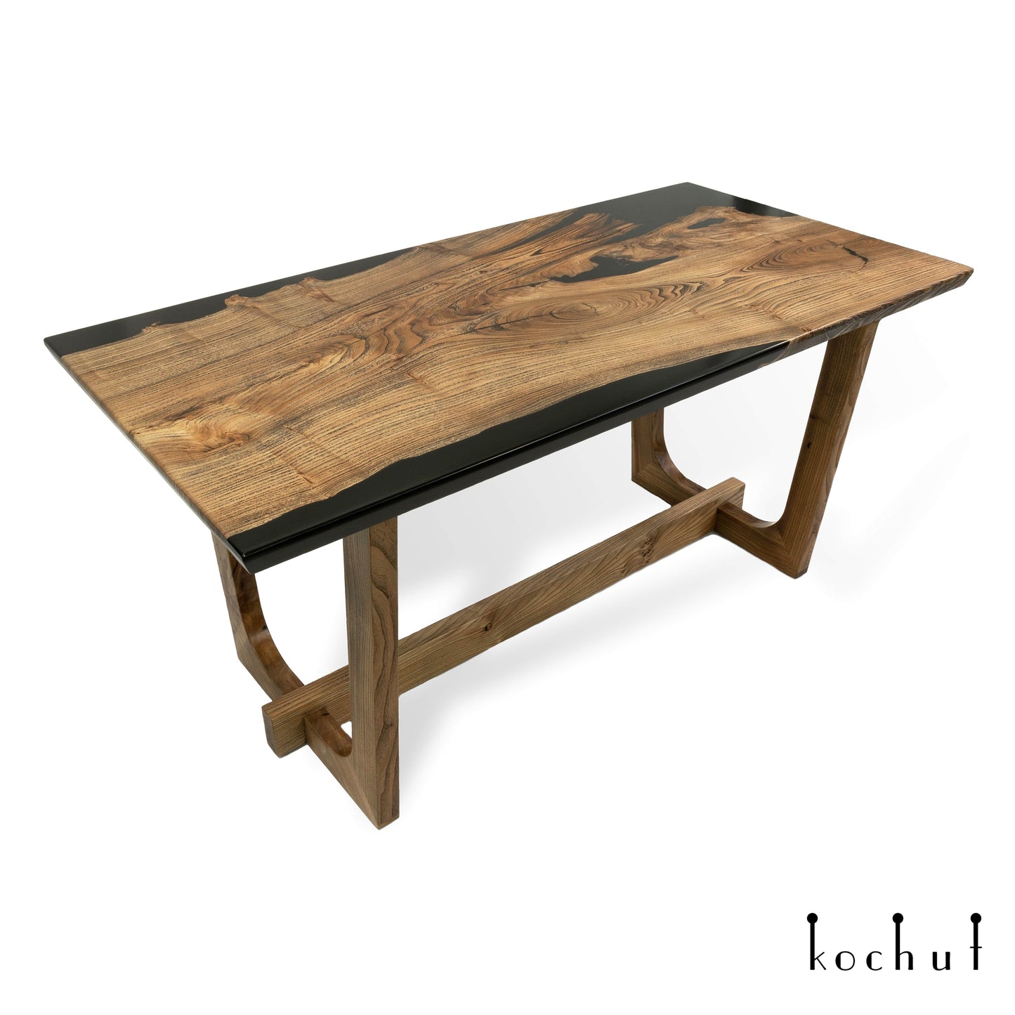 Monsoon — Esstisch aus Holz und Epoxidharz