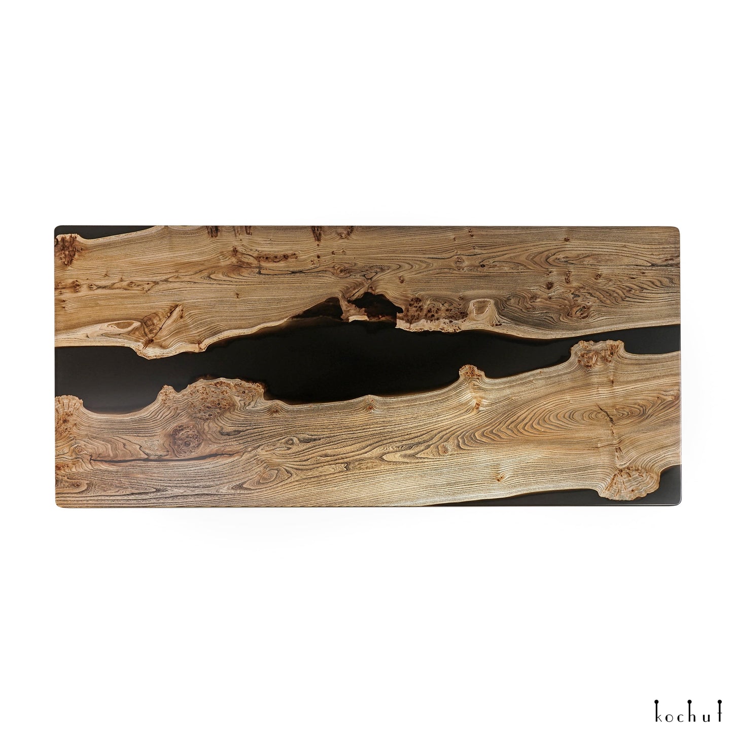 Da Vinci — Esstisch aus Holz und Epoxidharz