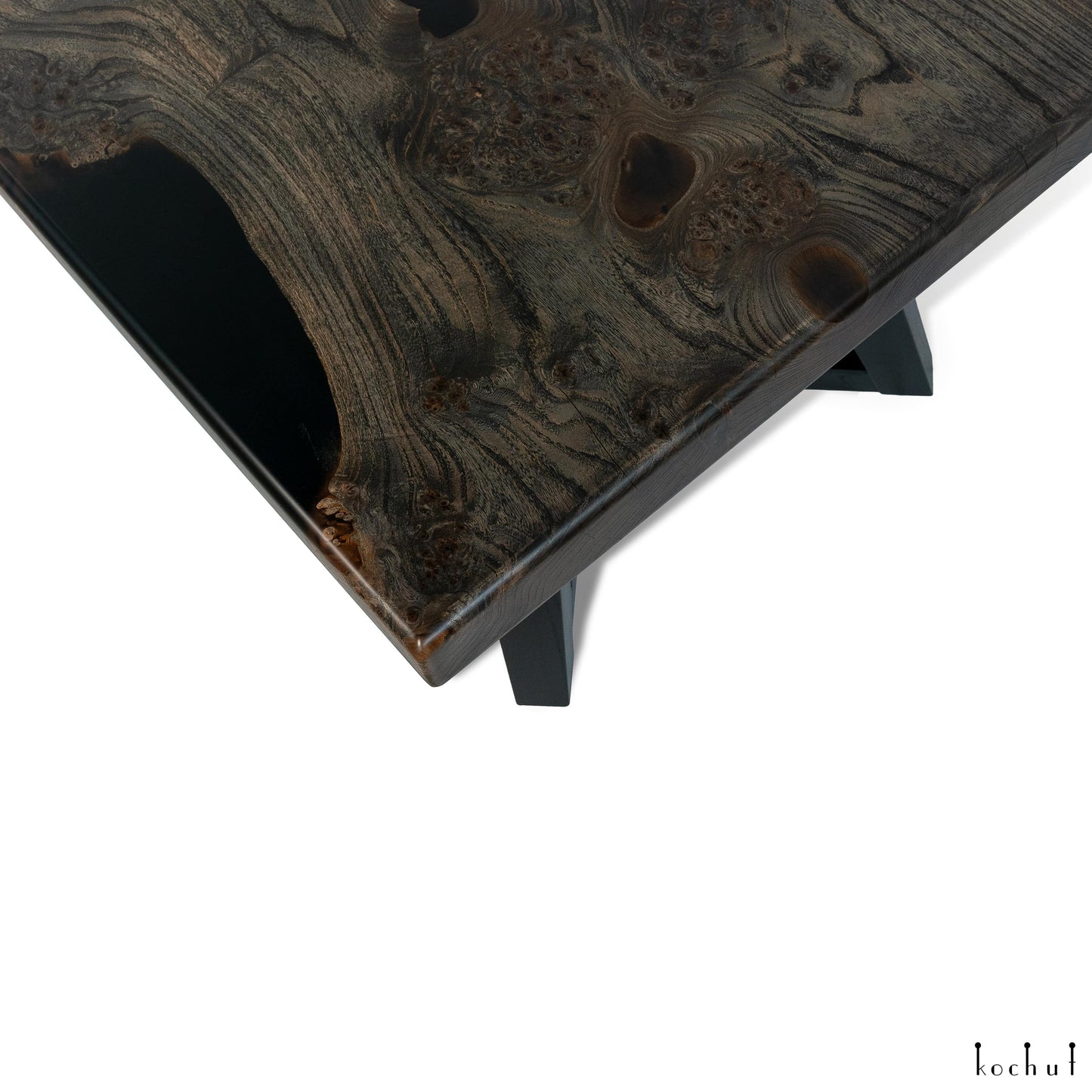 Condor — Holz- und Epoxidharz-Couchtisch