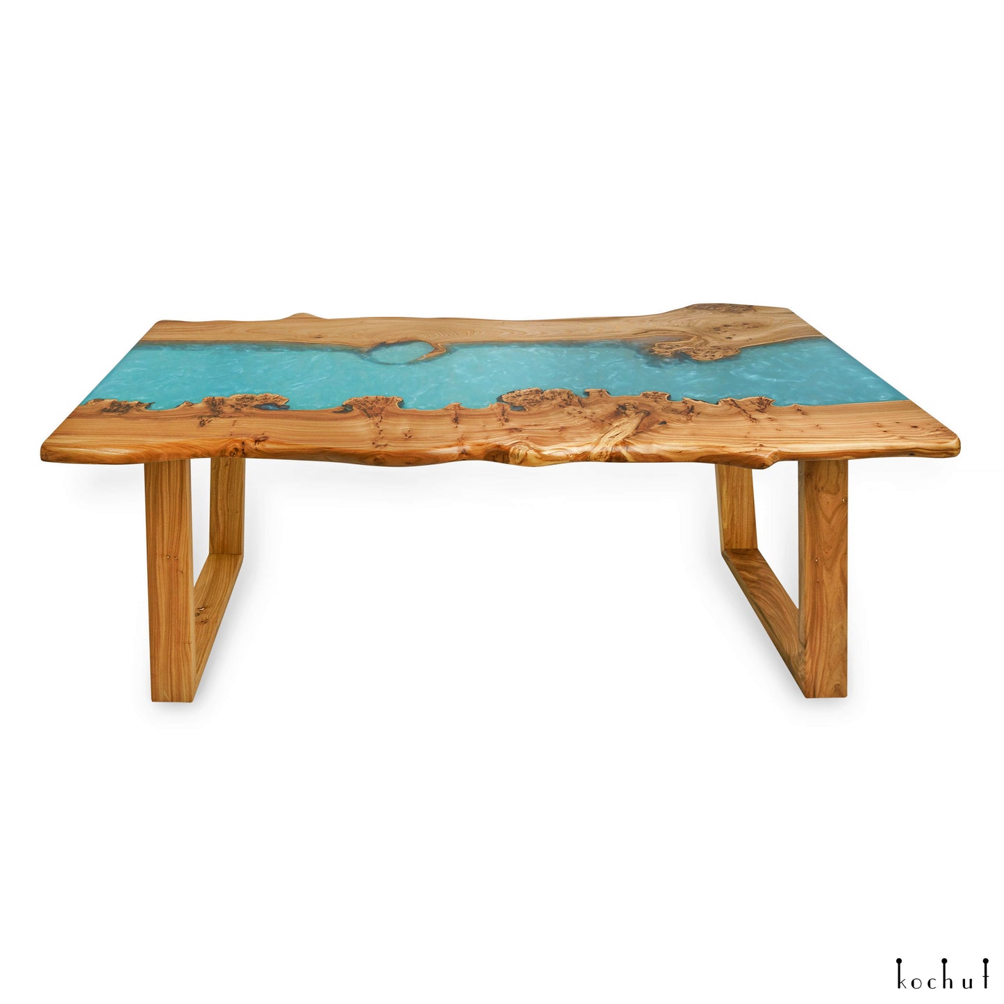 Mirage — Esstisch aus Holz und Epoxidharz