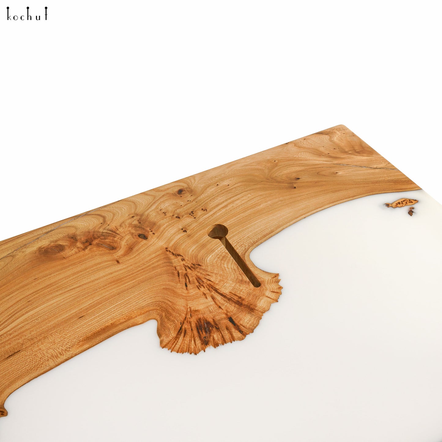 Kaizen — Holz- und Epoxidharz- Bürotisch