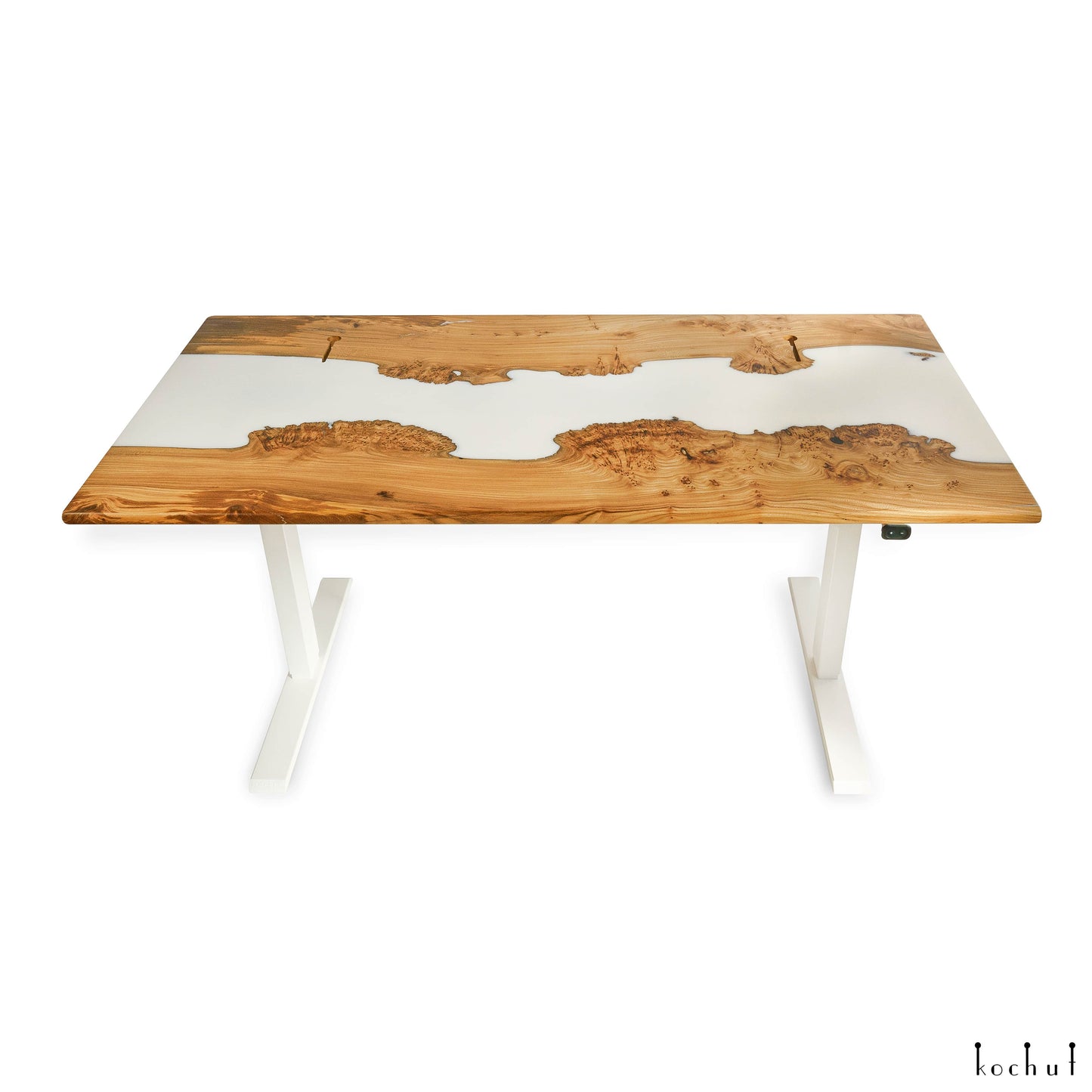 Kaizen — Holz- und Epoxidharz- Bürotisch