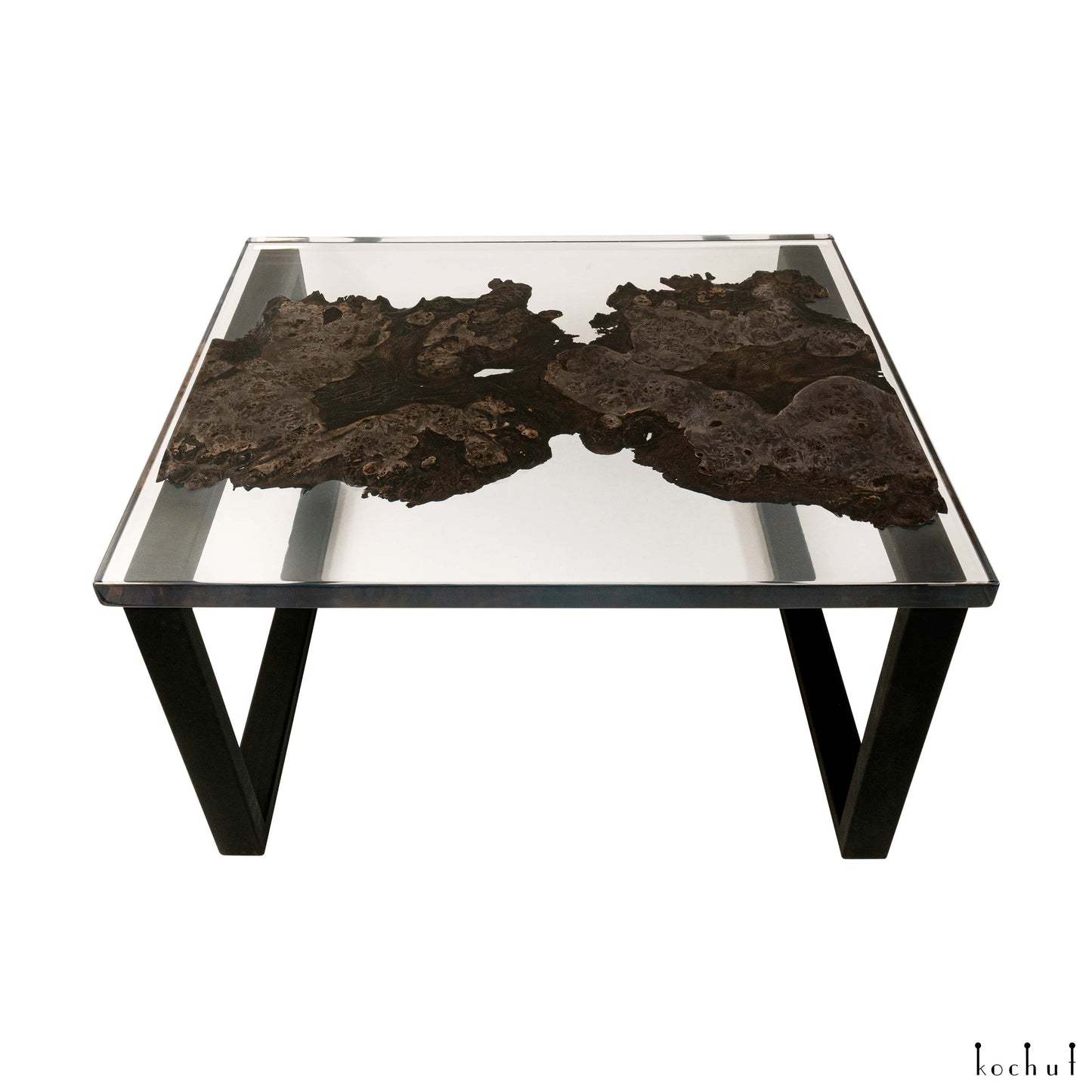 Asterro — Holz- und Epoxidharz-Couchtisch