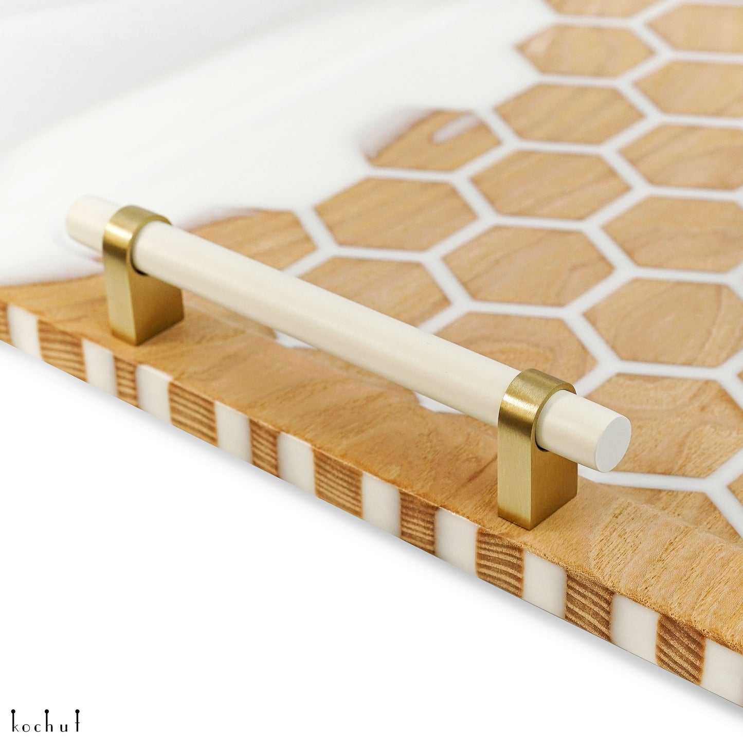 Bianco — Holz- und Epoxidharz-Serviertablett