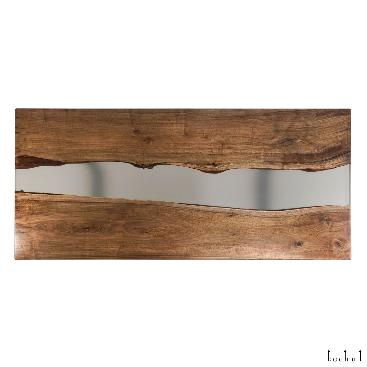 Dämmerungsnebel — Esstisch aus Holz und Epoxidharz