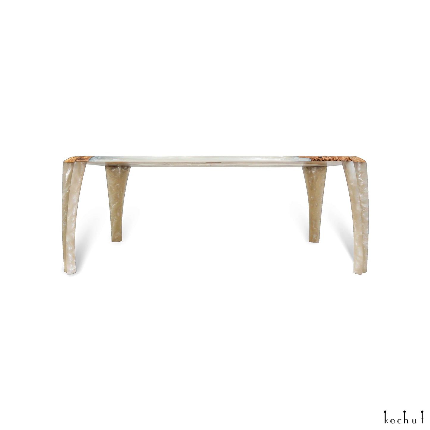 Nord — Holz- und Epoxidharz-Couchtisch