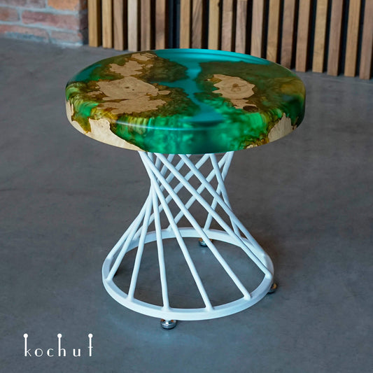 Sansibar – Couchtisch aus Holz und Epoxidharz