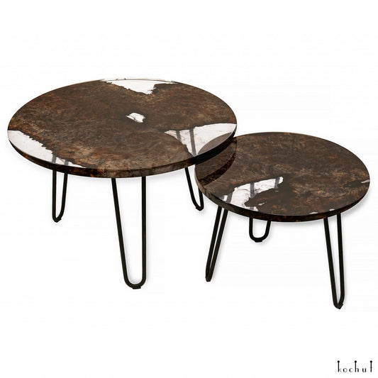 Molfaria – Couchtisch aus Holz und Epoxidharz