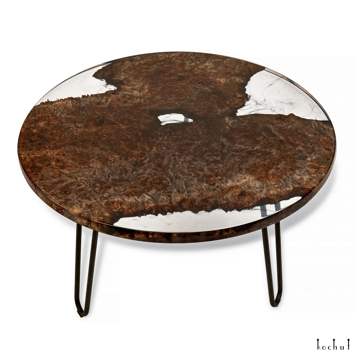 Molfaria – Couchtisch aus Holz und Epoxidharz