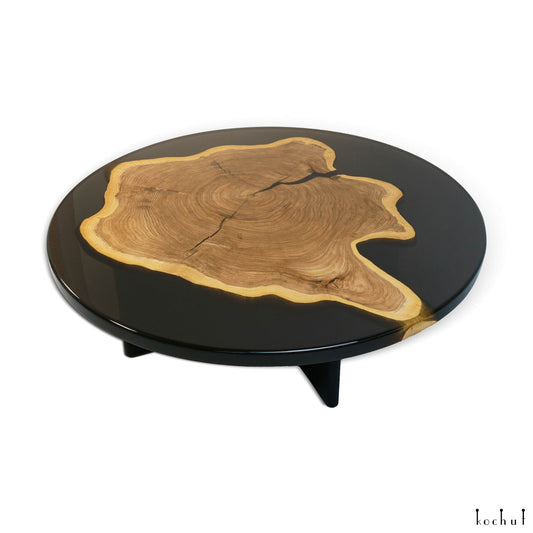 Assam — Holz- und Epoxidharz-Couchtisch