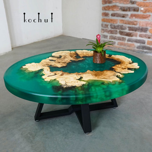 Malachit-Konstellation — Couchtisch