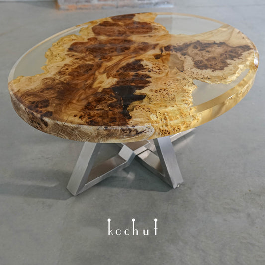 Wüstenbaum — Holz- und Epoxidharz-Couchtisch