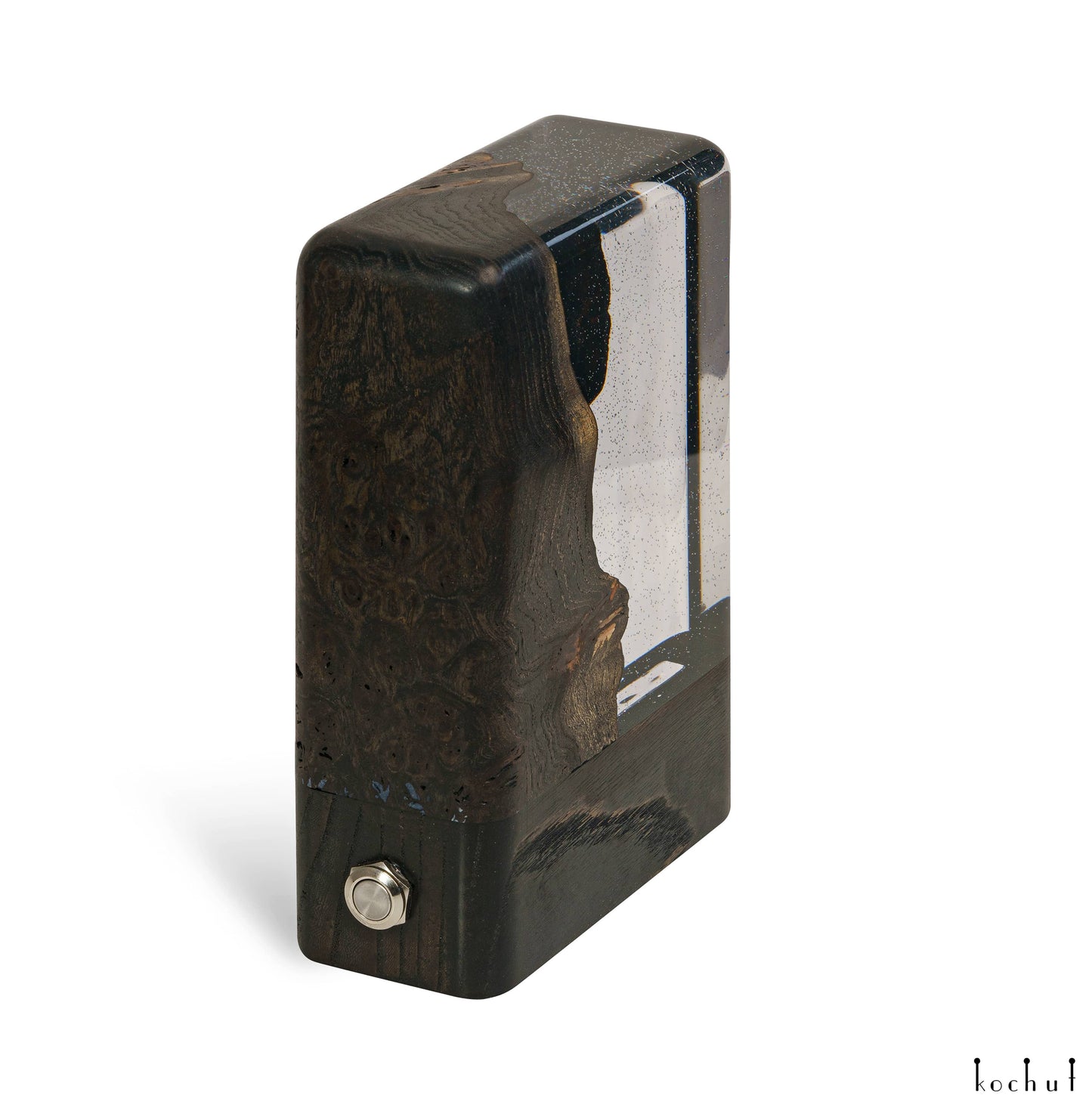 Milky Way — dekorative Lampe aus Holz und Epoxidharz