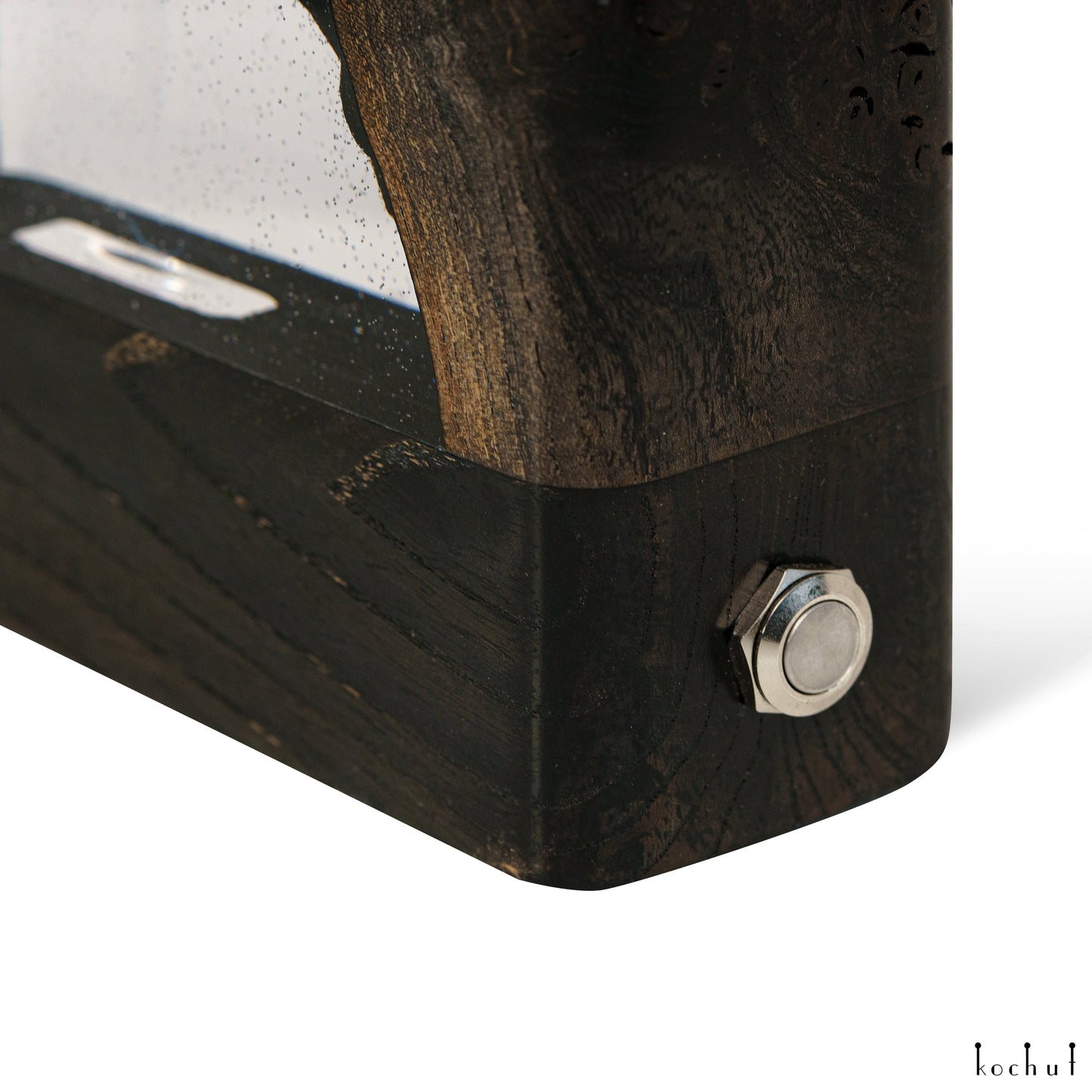 Milky Way — dekorative Lampe aus Holz und Epoxidharz