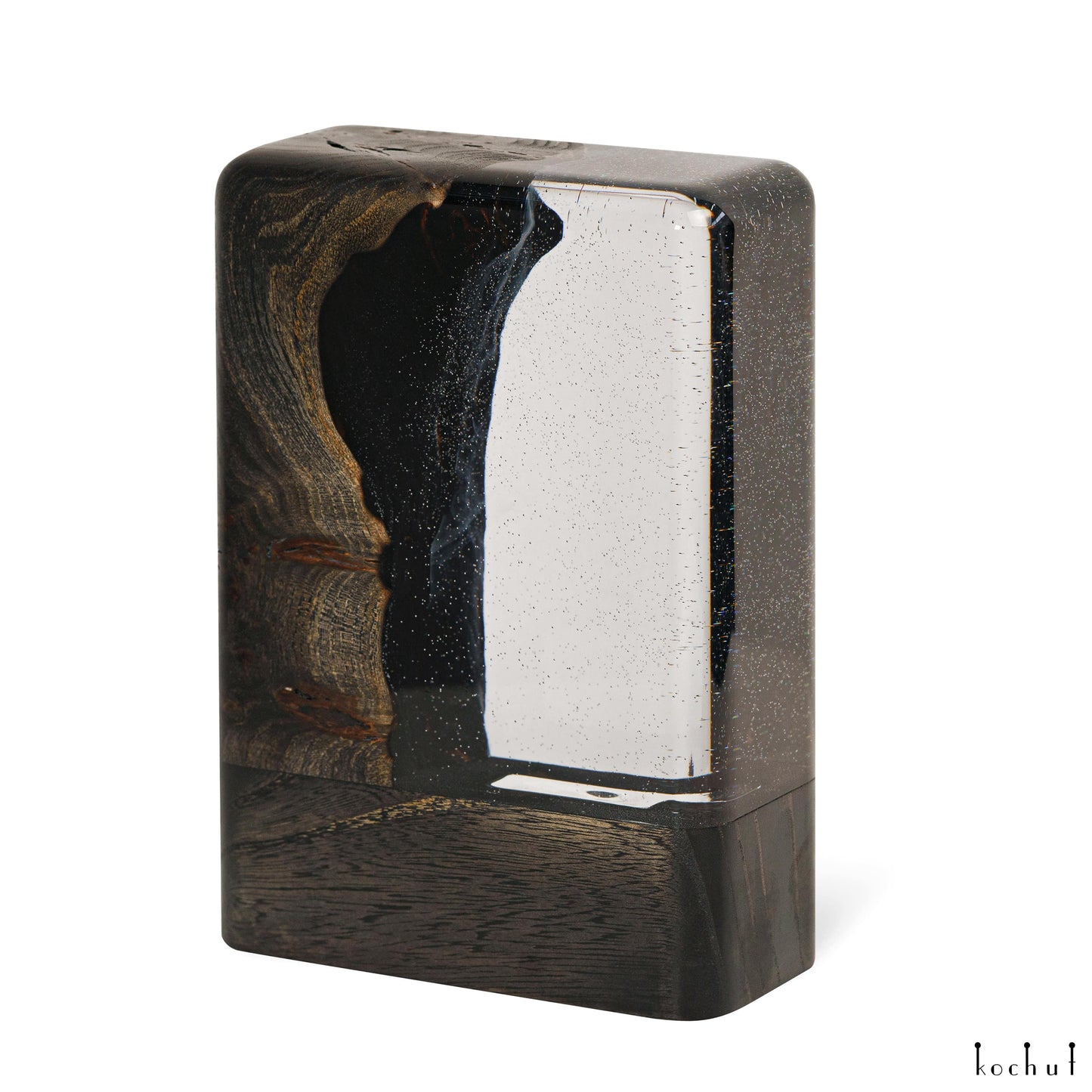 Milky Way — dekorative Lampe aus Holz und Epoxidharz