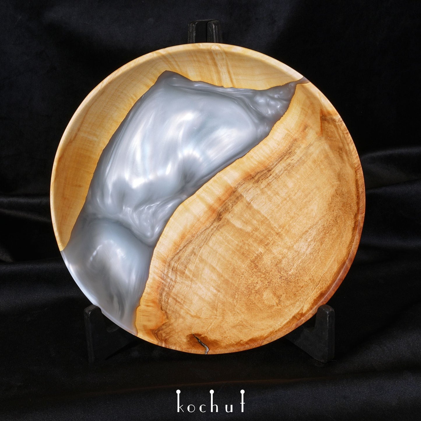 Satori. Platinum — dekoratives Tablett. Größe: M (340 mm)