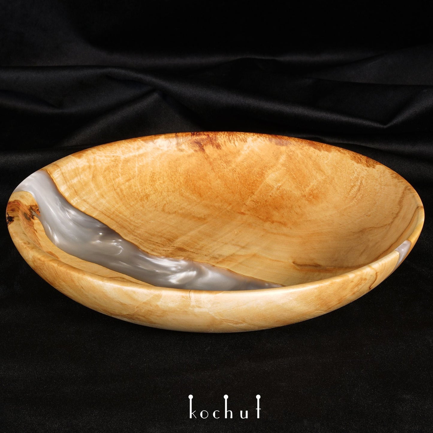 Satori. Platinum — dekoratives Tablett. Größe: M (340 mm)