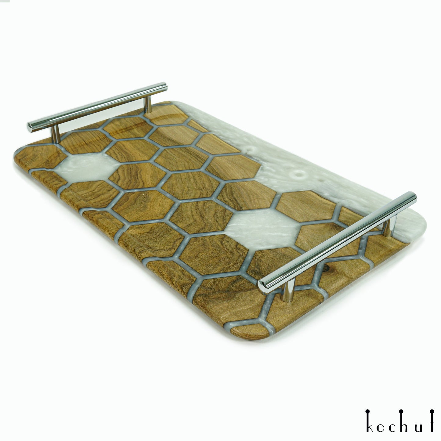 Bienenwaben. Platin — Serviertablett