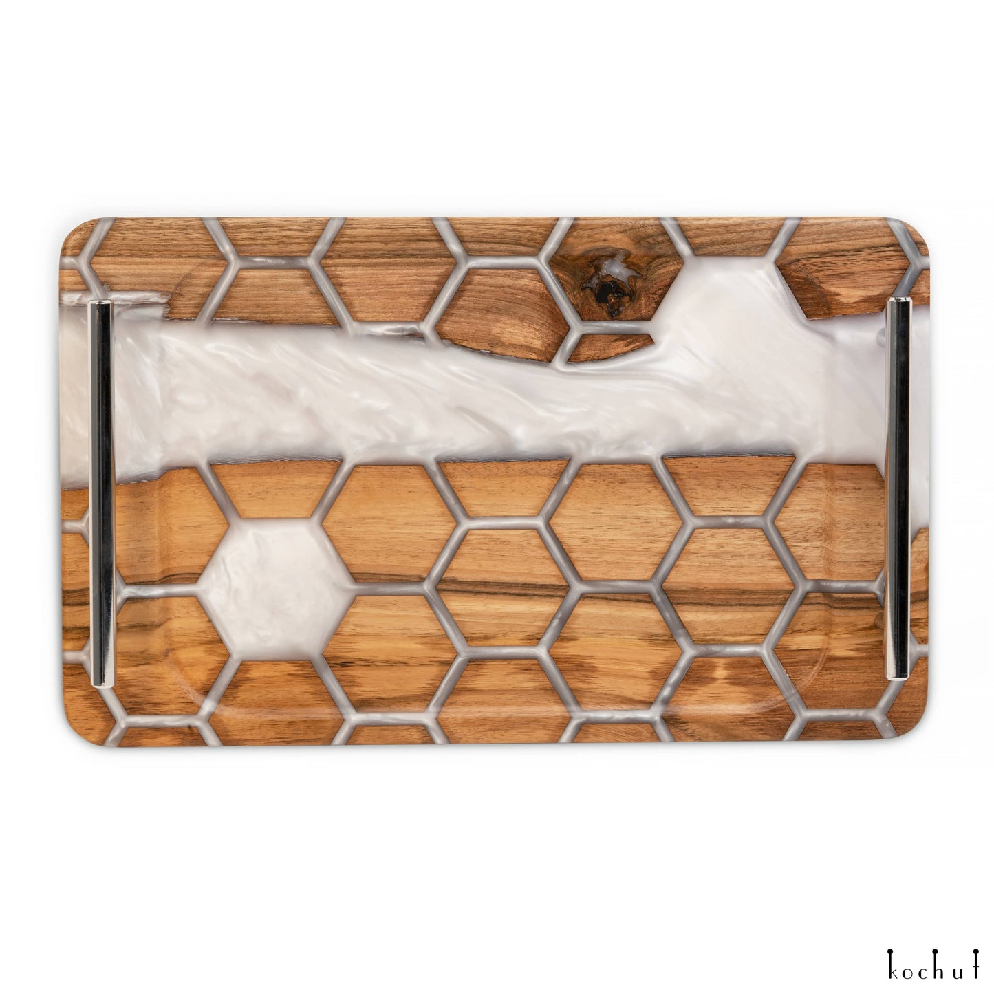 Bienenwaben. Platin — Serviertablett