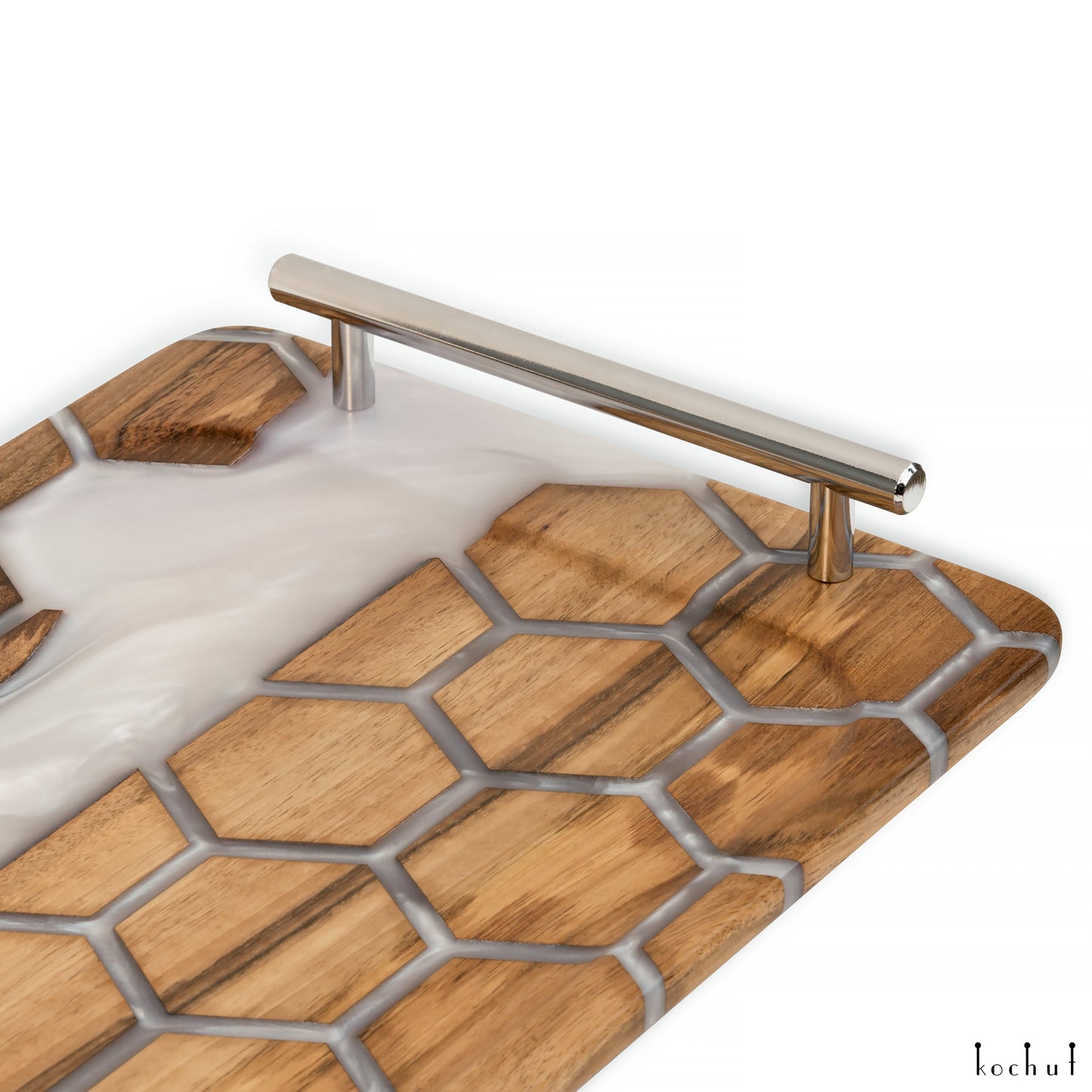 Bienenwaben. Platin — Serviertablett