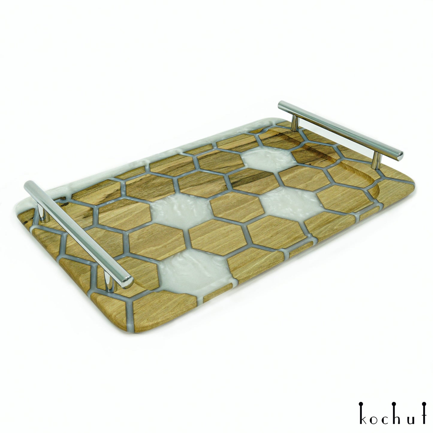 Bienenwaben. Platin — Serviertablett