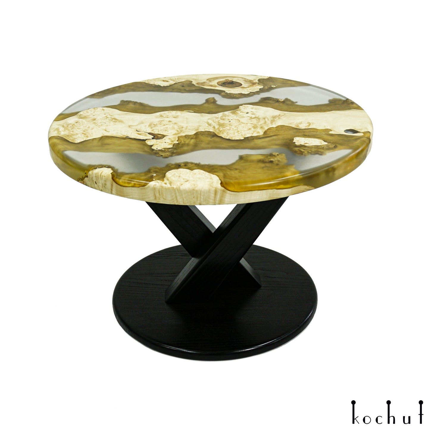 Shinto — Holz- und Epoxidharz-Couchtisch
