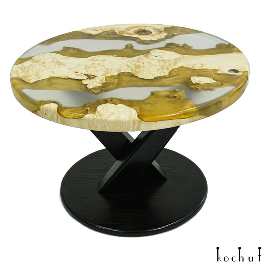 Shinto — Holz- und Epoxidharz-Couchtisch