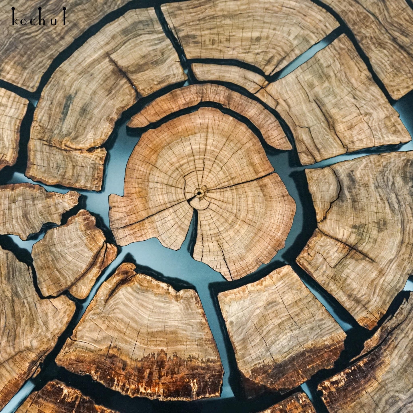 Shenborn — Holz- und Epoxidharztisch