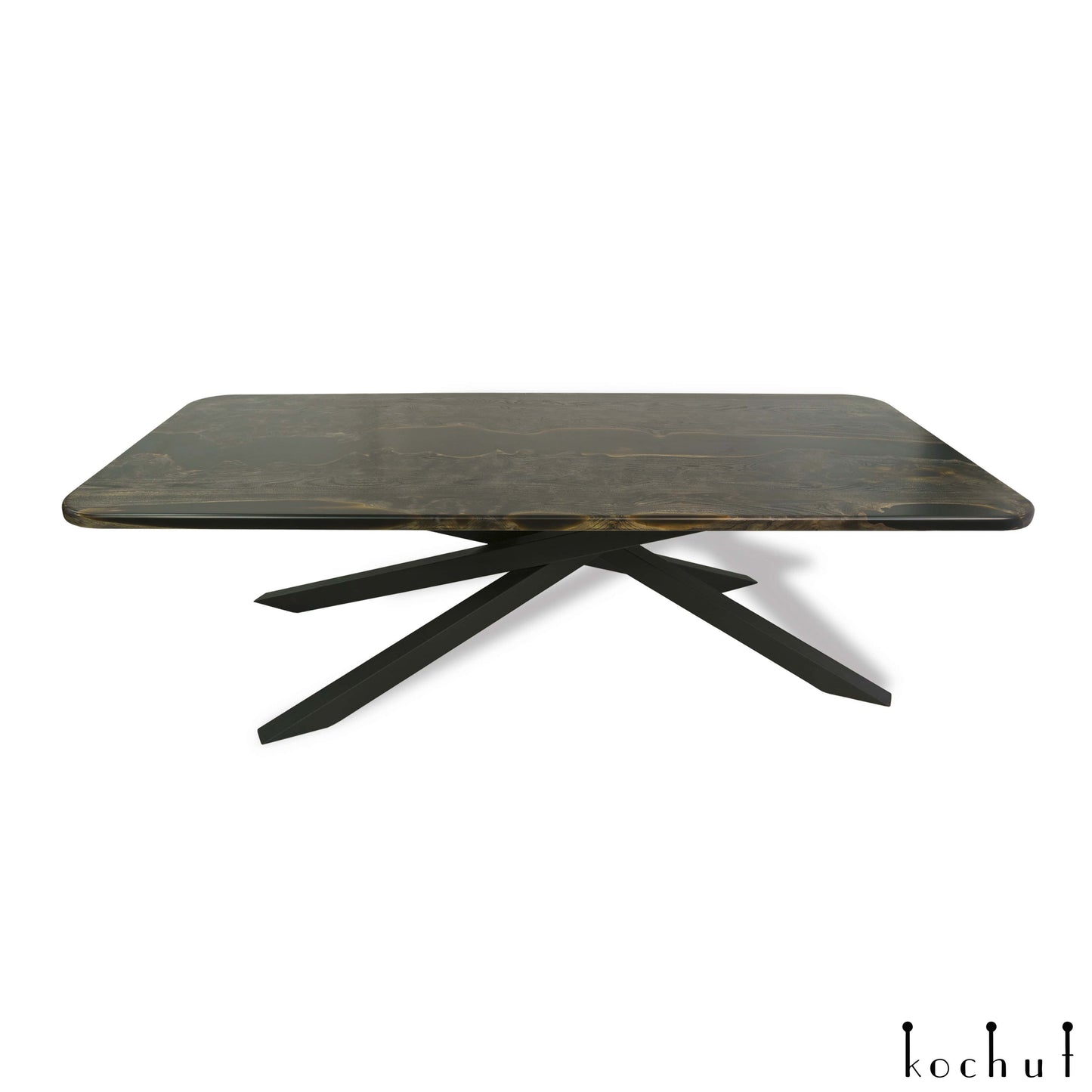 Condor — Esstisch aus Holz und Epoxidharz