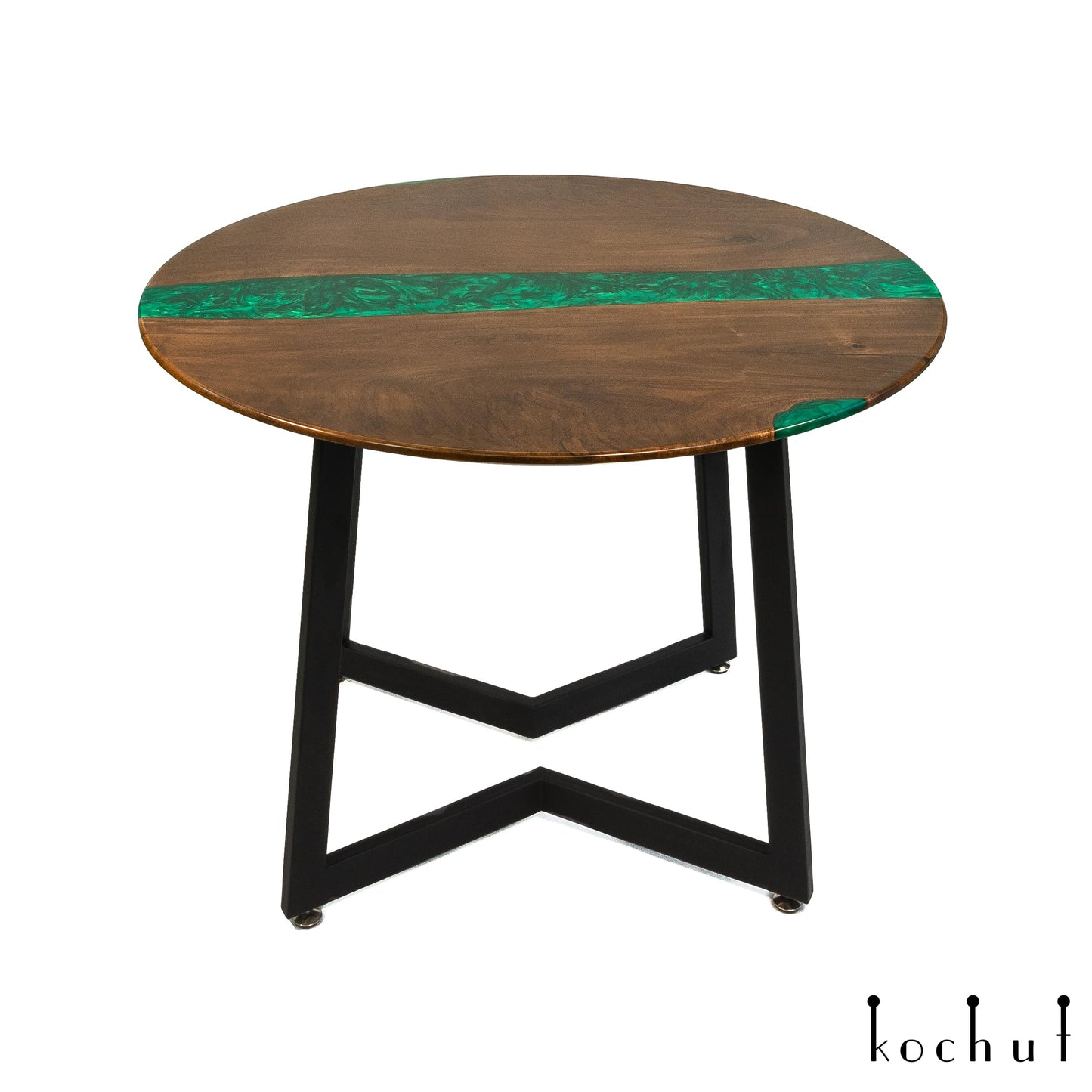 Ceylon — Esstisch aus Holz und Epoxidharz