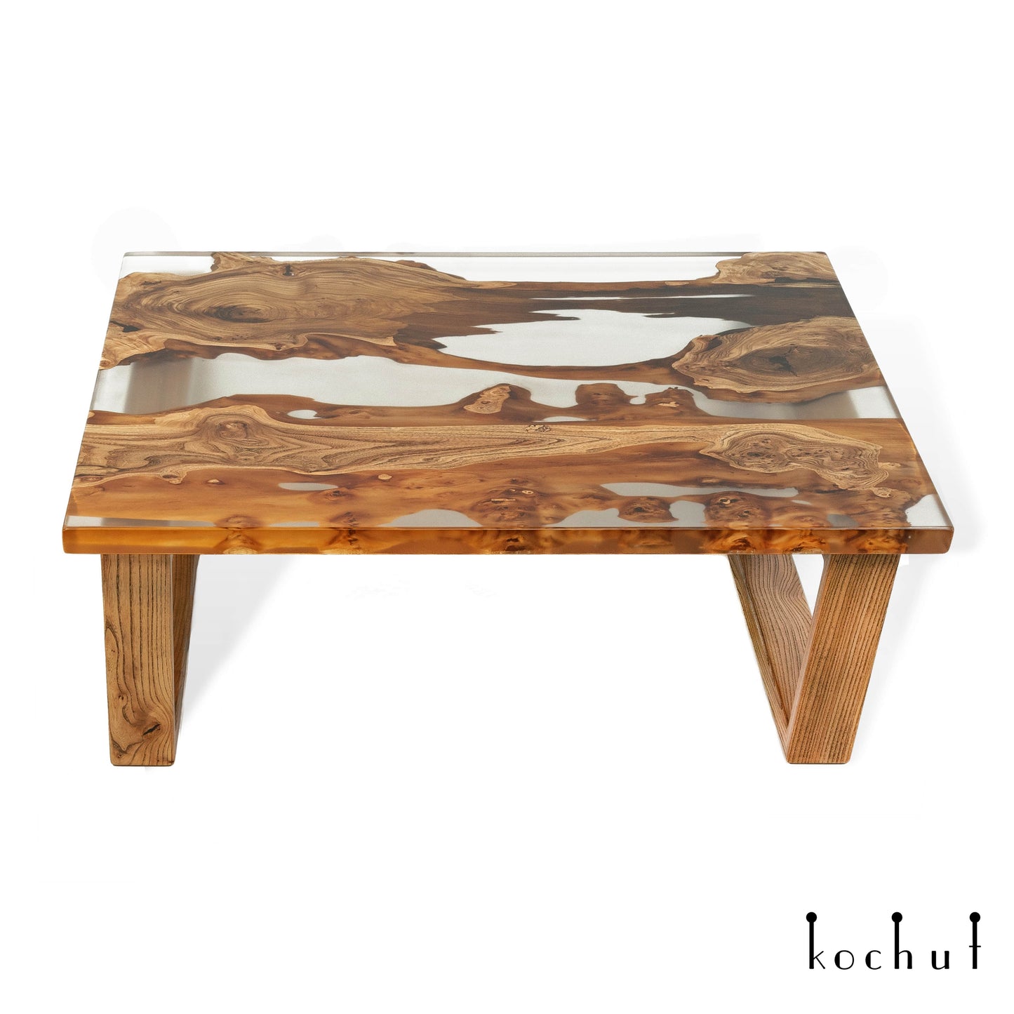 Soprano — Holz- und Epoxidharz-Couchtisch