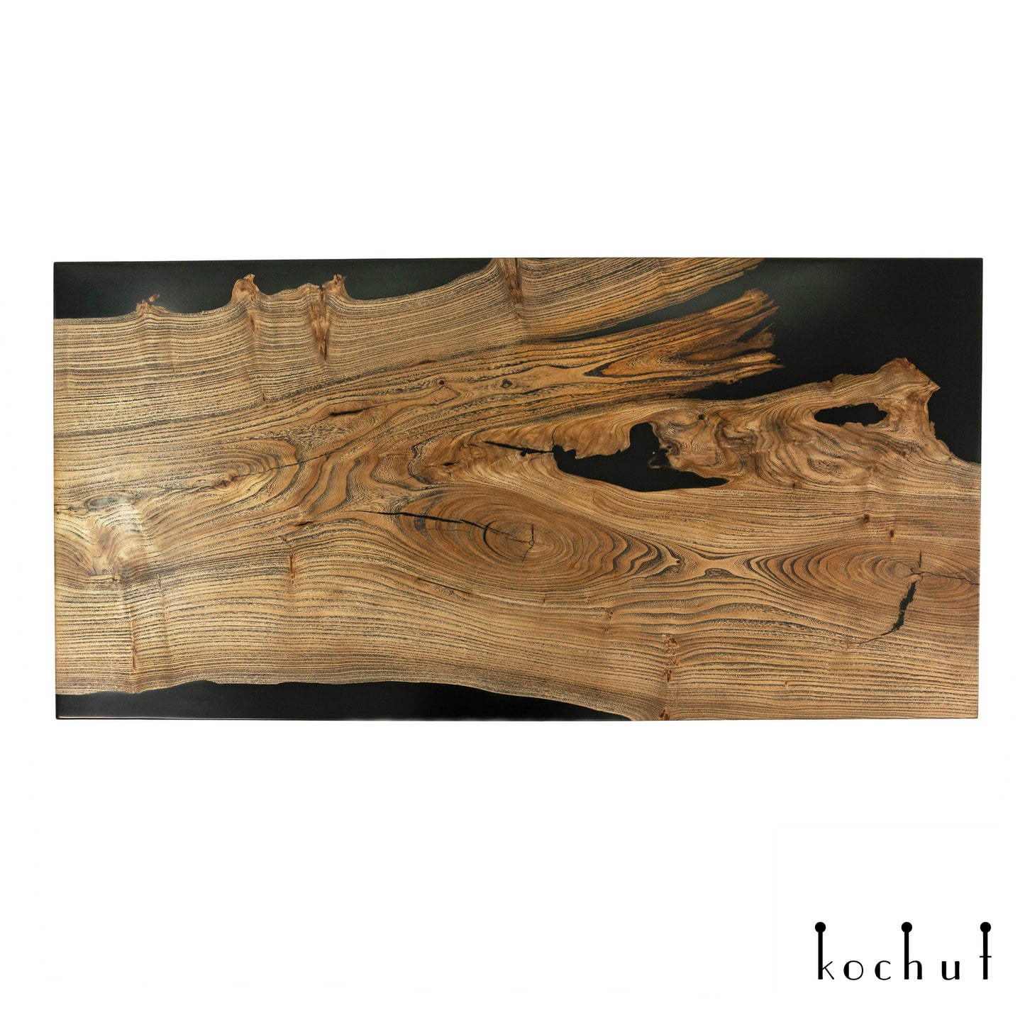 Monsoon — Esstisch aus Holz und Epoxidharz