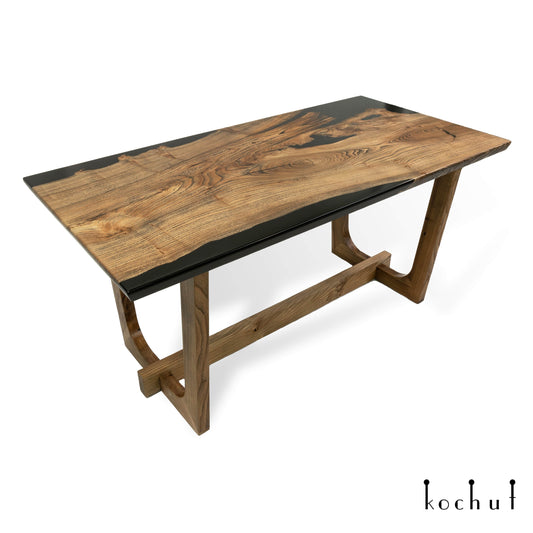 Monsoon — Esstisch aus Holz und Epoxidharz
