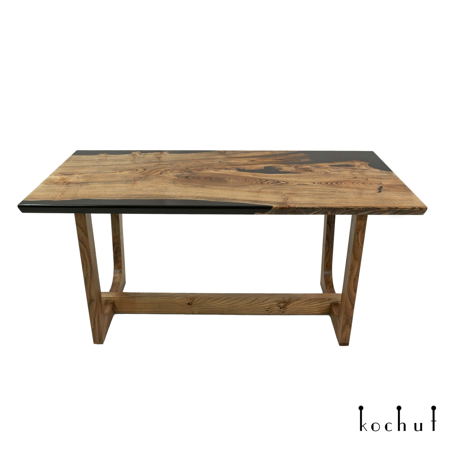 Monsoon — Esstisch aus Holz und Epoxidharz