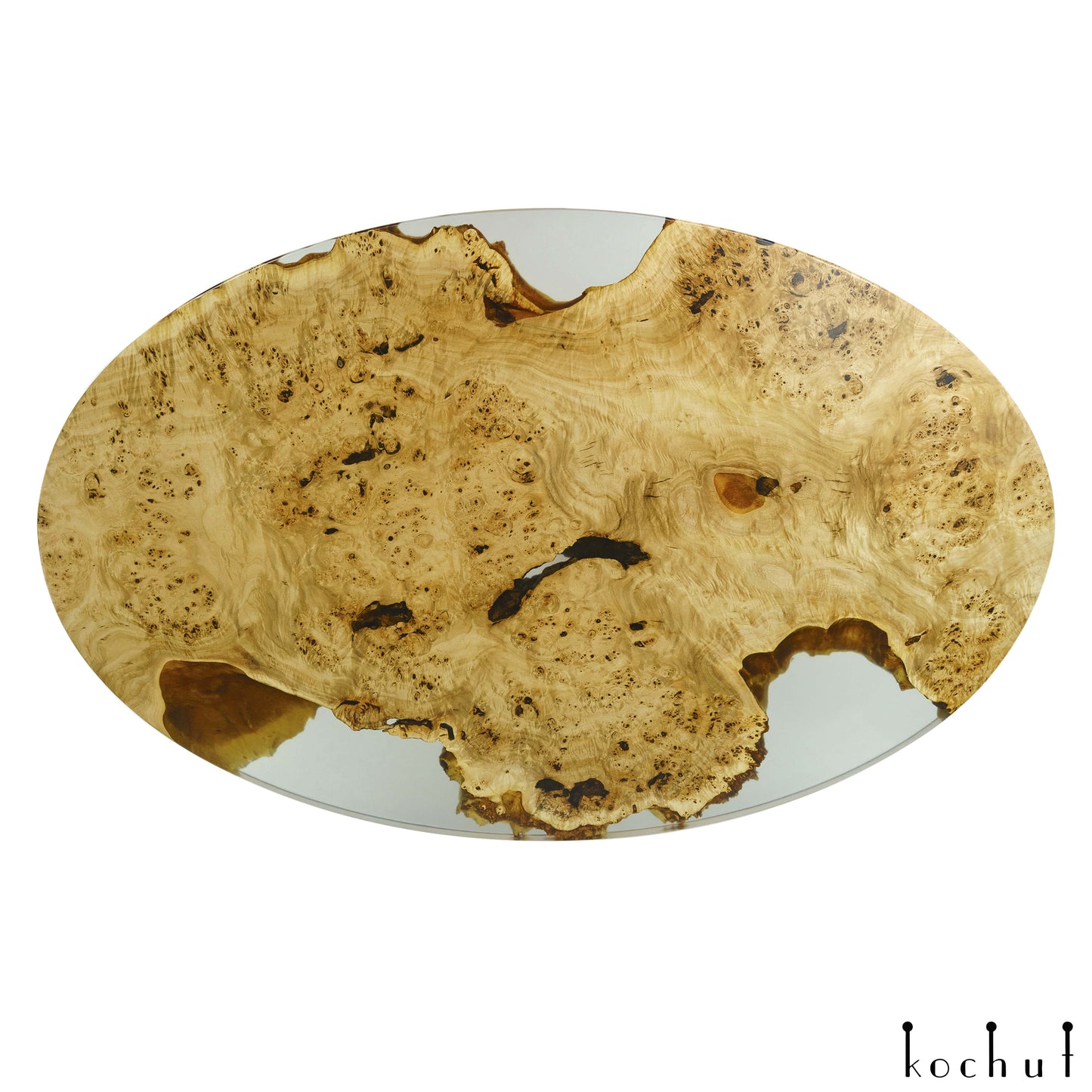 Tanami — Esstisch aus Holz und Epoxidharz