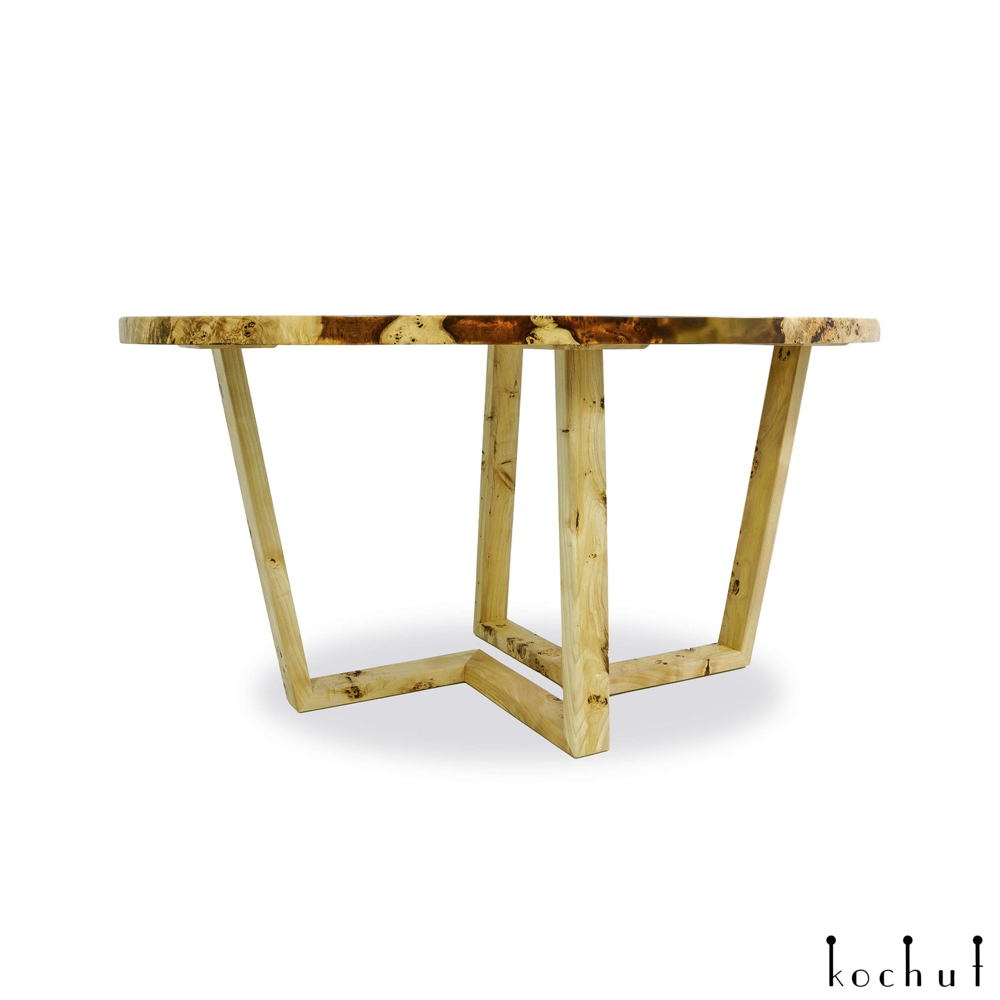 Tanami — Esstisch aus Holz und Epoxidharz
