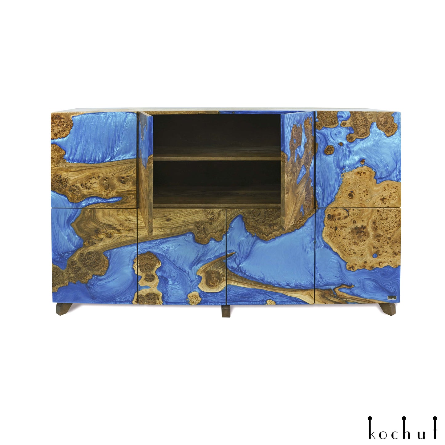 Renaissance — Holz- und Epoxidharz-Schrank