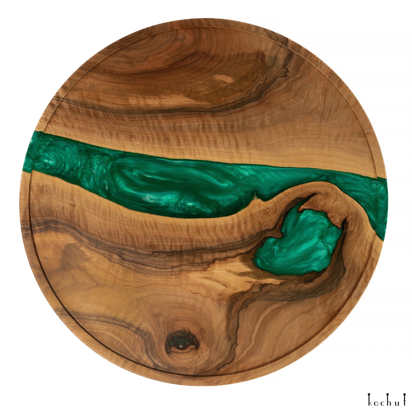 Taira. Jade-Horizont — Holz- und Epoxidharz-Couchtische