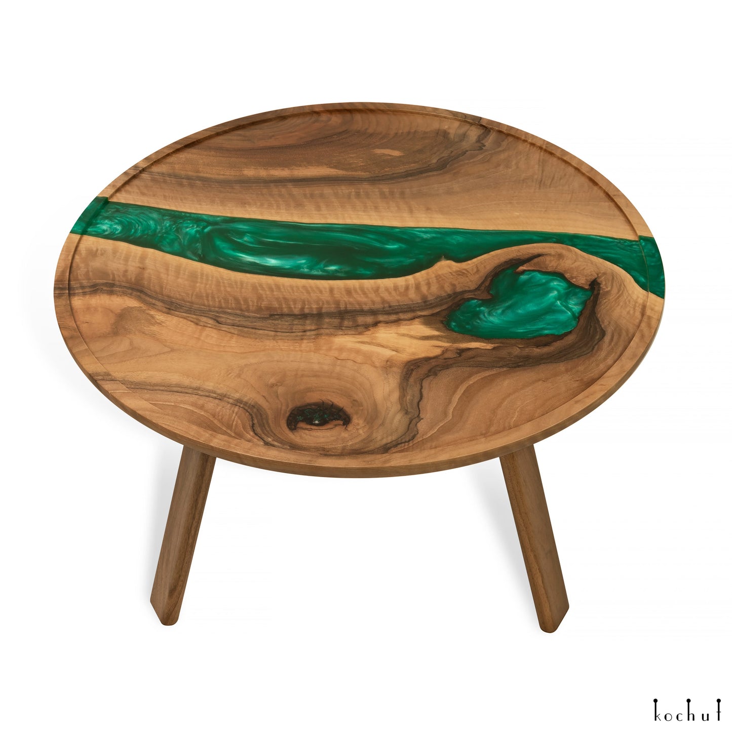 Taira. Jade-Horizont — Holz- und Epoxidharz-Couchtische