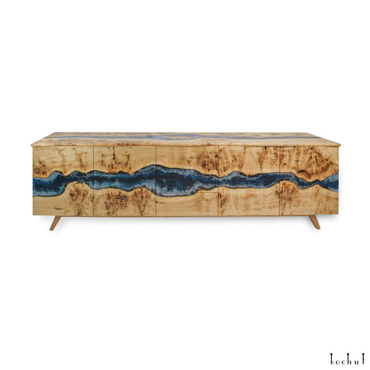 Atlantis — Holz- und Epoxidharz-Schrank