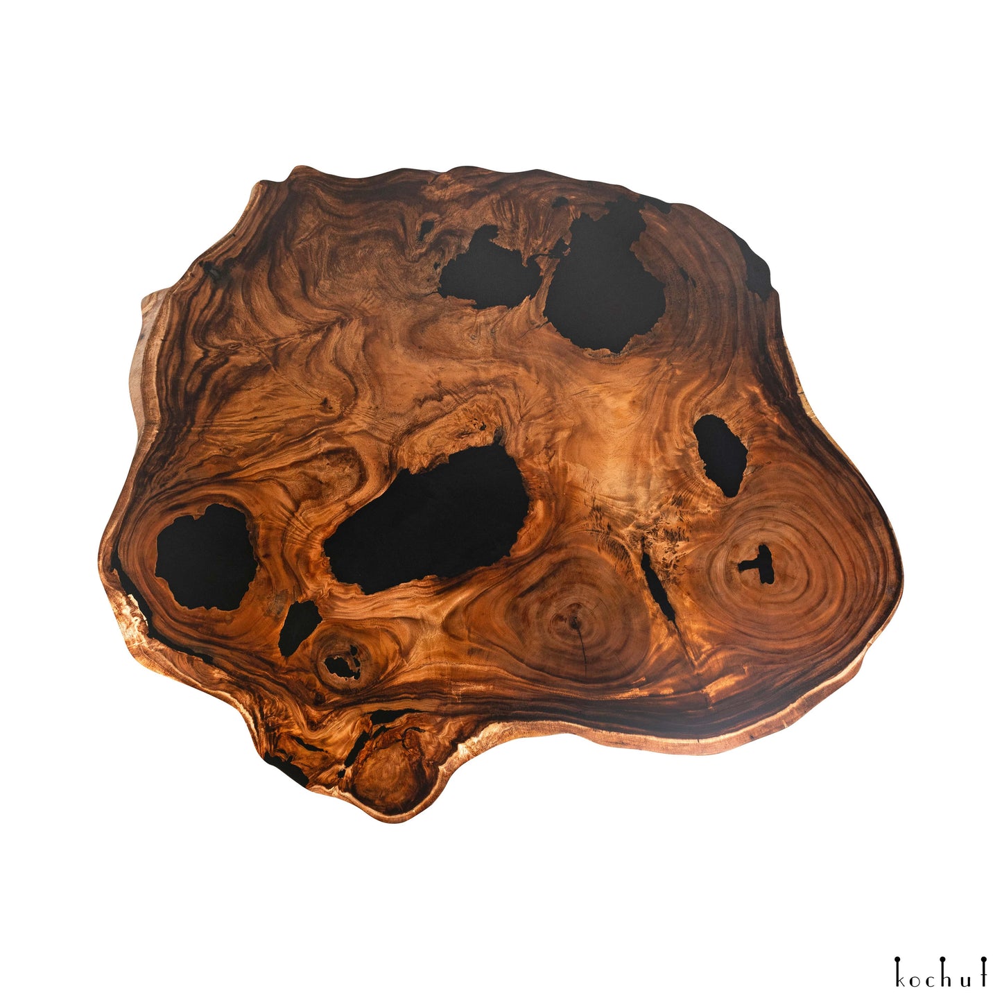 Magmus — Esstisch aus Holz und Epoxidharz