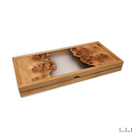 Dao. Atem des Windes — Backgammon aus Holz und Epoxidharz