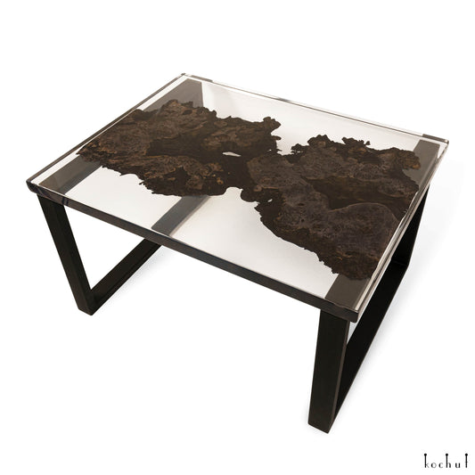 Asterro — Holz- und Epoxidharz-Couchtisch