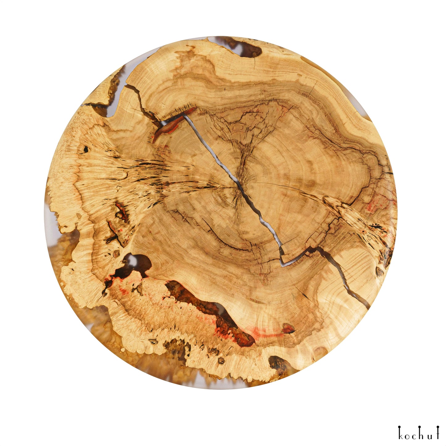 Arizona — Holz- und Epoxidharz-Couchtisch