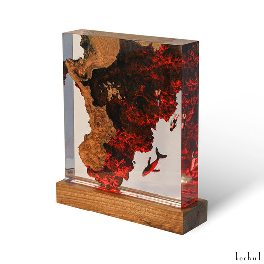 Cousto — Holz- und Epoxidharz-Dekorationslampe