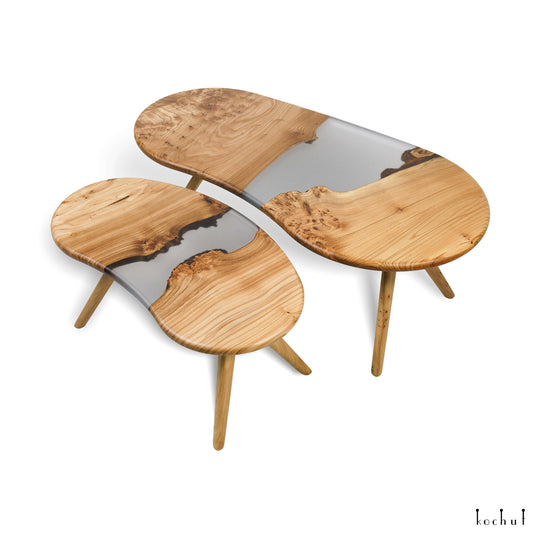 Tango — Holz- und Epoxidharz-Couchtische